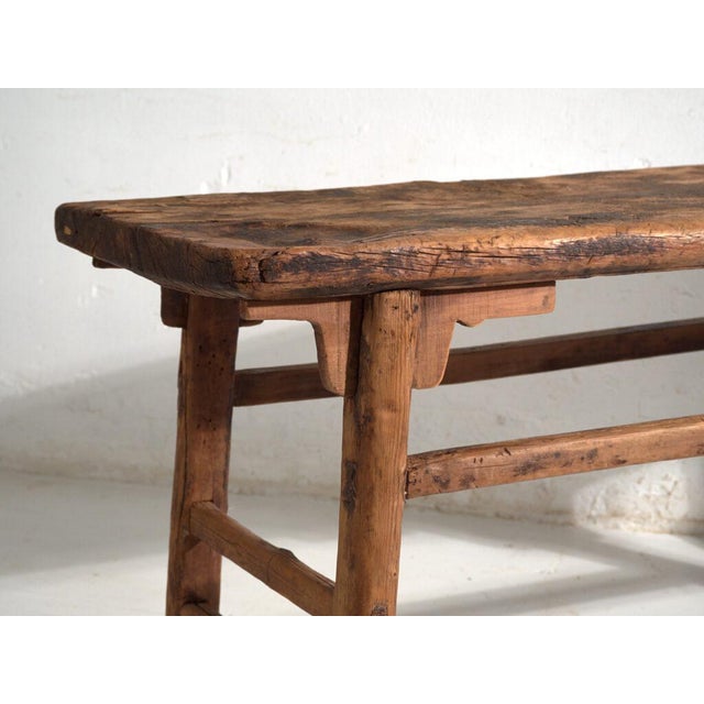 Early 20th Century Low Console Table in Pine, China, 1900 For Sale - Image 5 of 11