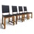 Brown Modern Chairs, Set of 4 For Sale - Image 8 of 8