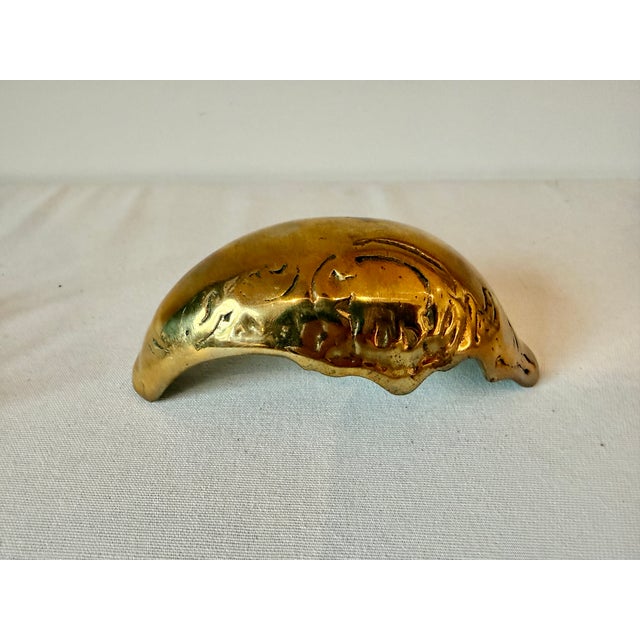 Vintage Brass Reindeer & Sleigh For Sale - Image 11 of 11