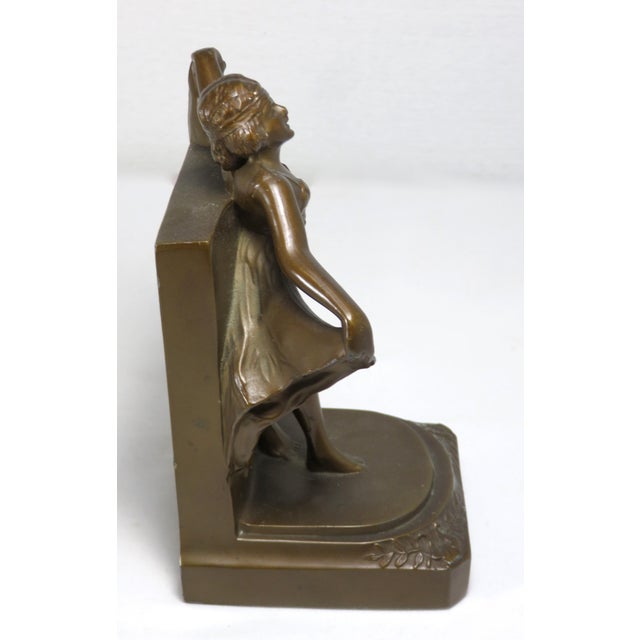 1920s Vintage Art Deco Metal Dancing Girl Bookends A Pair Chairish