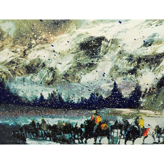 "Another Storm Along The Rockies " Original Limited Edition Serigraph on paper by Earl Biss Hand Signed by the Artist Art...