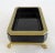 C.1930's Cenedese Murano Italian Hand-Blown Black Keepsake Lidded Box & Accent Dish With Bronze Gilded Mounts For Sale - Image 13 of 18