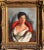 Impressionist Jan De Ruth Portrait of Sonia, Oil Painting by Jan De Ruth c1950 circa 1950 For Sale - Image 3 of 3