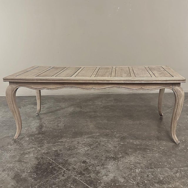 Antique Country French Stripped Fruitwood Dining Table For Sale - Image 4 of 14