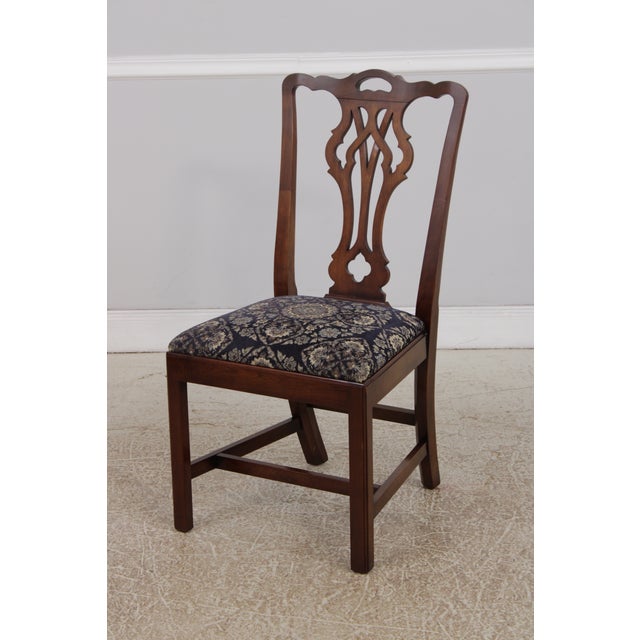 Statton Furniture Set of 6 Statton Cherry Dining Chairs For Sale - Image 4 of 13