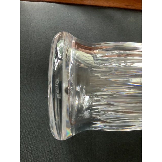 Transparent Vintage Waterford Tall Vase For Sale - Image 8 of 12