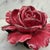 Antique French Pink Porcelain Rose Flower Sculpture With Green Leaves For Sale In Portland, ME - Image 6 of 8