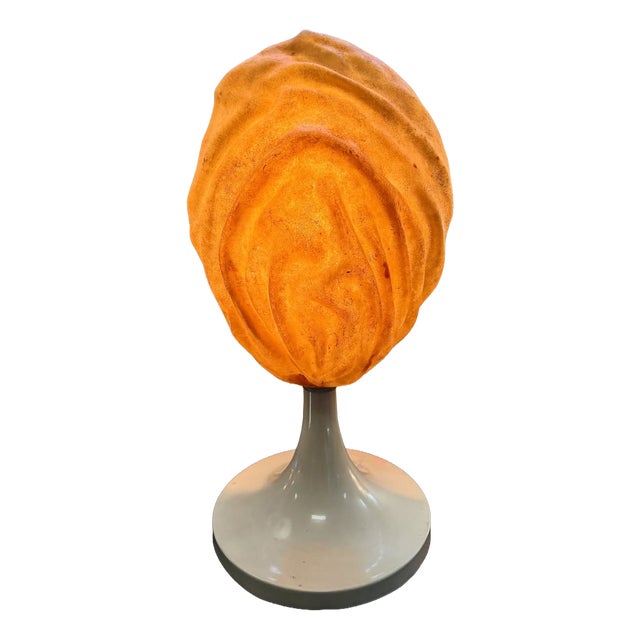 Sculptural Fiberglass Table Lamp, 1970s For Sale