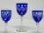 Traditional 1940s Cobalt Cut to Clear Czech Crystal Hock Wine & Cordial Glasses - 21pc.Set For Sale - Image 3 of 12