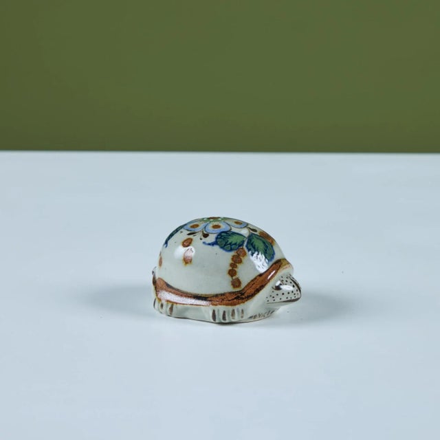 Mid 20th Century Ceramic Glazed Turtle Figure For Sale - Image 5 of 10