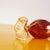 Red Blown Glass Decorative Candy with Gold Decorations For Sale - Image 3 of 8