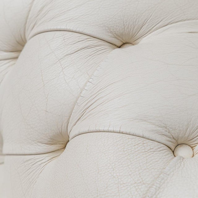 Vintage Chesterfield Three-Seater Sofa in Leather, 1970s For Sale - Image 11 of 12