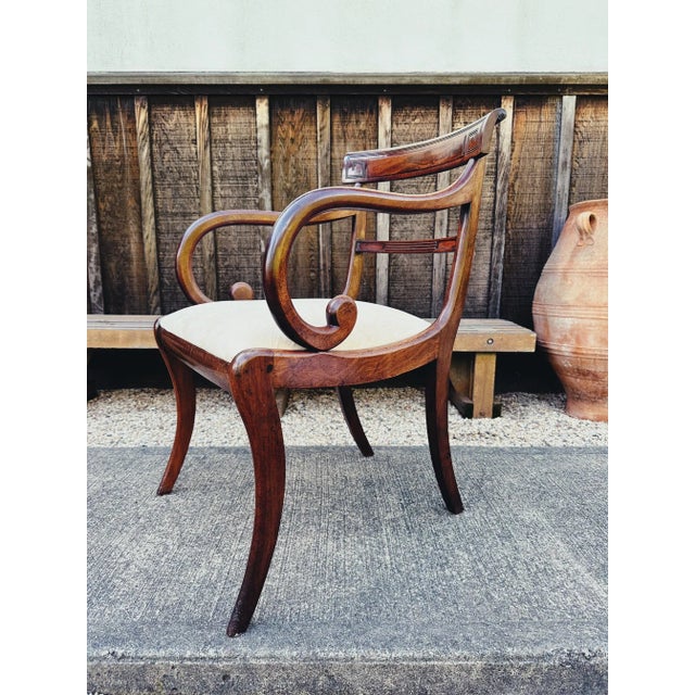 19th Century Mahogany Armchair For Sale In San Francisco - Image 6 of 12