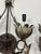 Silver-Leaf and Copper Tone Metal Two Arms Wall Sconces - Set of 2 For Sale - Image 4 of 9