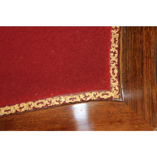 Brown French Louis XV Parquetry and Bronze Ormolu Mounted Game Table by Francois Linke For Sale - Image 8 of 12