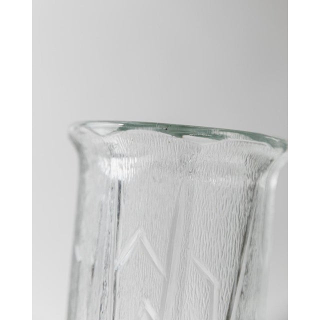 Glass Vintage Pressed Glass Vase, 1970s For Sale - Image 7 of 12