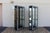 1980s Pair of Late 20th Century Art Deco Revival Fossil Stone & Glass Lighted Display Cabinets by Pulaski For Sale - Image 5 of 18