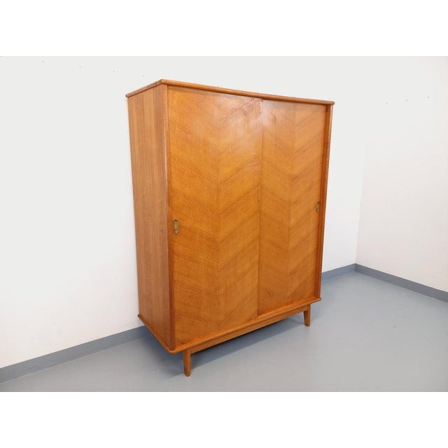 Vintage Oak Wardrobe, 1960s For Sale - Image 4 of 18