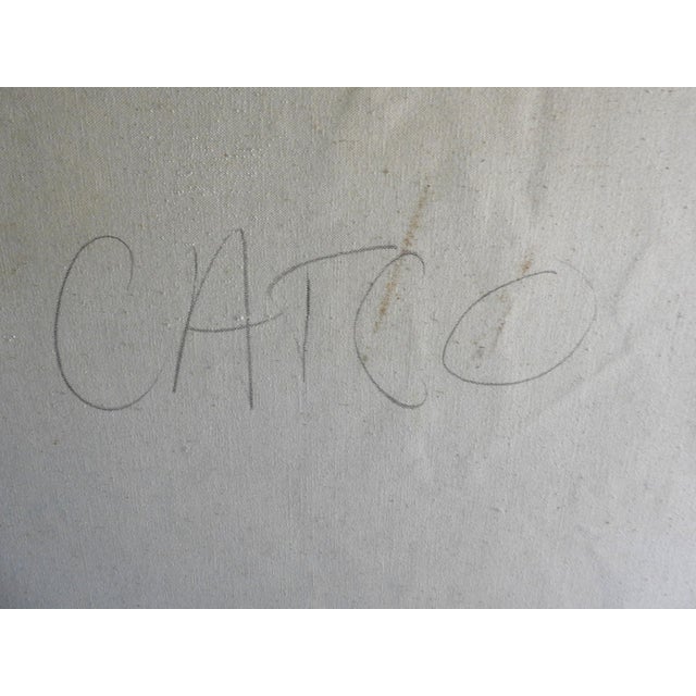 Large-Scale 1980s Abstract Mixed-Media Painting "Trap 17" by Cat Conner For Sale - Image 11 of 15
