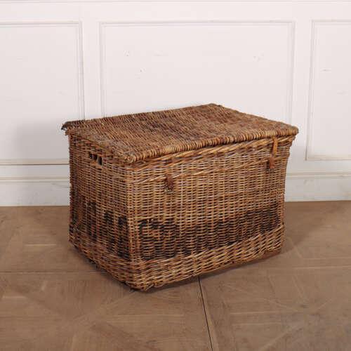 English Wicker Log Basket, 1890s For Sale - Image 3 of 10