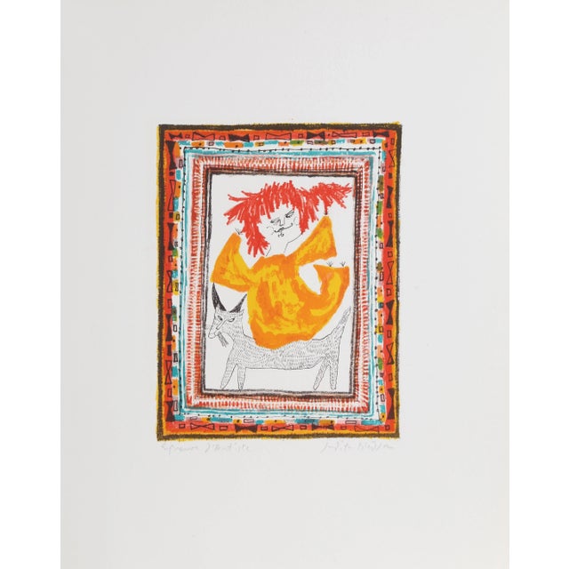 Portraiture Petite Portrait - Red Hair Girl, Judith Bledsoe For Sale - Image 3 of 3