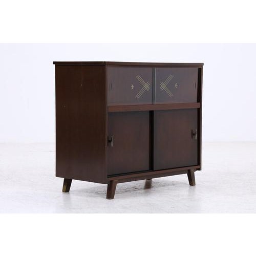 Mid-Century Chest of Drawers with Glass Sliding Doors For Sale - Image 14 of 16