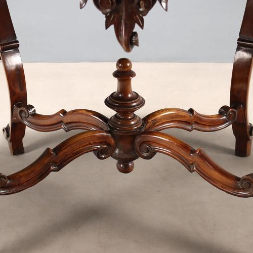Wood Louis Philippe Walnut Biscuit Table For Sale - Image 7 of 11