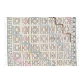 Moroccan Hand Knotted Wool Rug,5'X7'2" For Sale