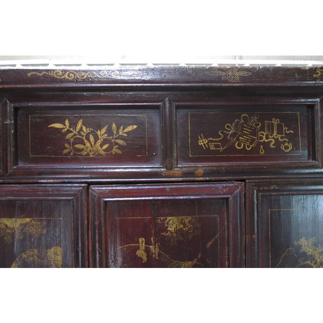 Antique Chinese Chinoiserie-Style Cabinet For Sale - Image 10 of 15