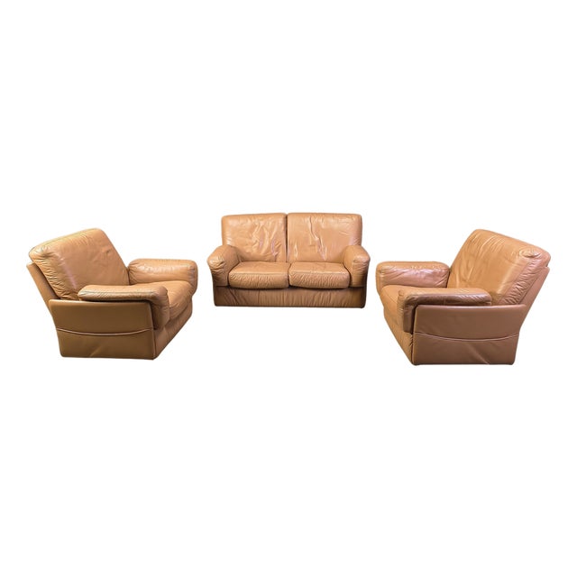 Vintage Sofa Set from Durlet, 1980s, Set of 3 For Sale