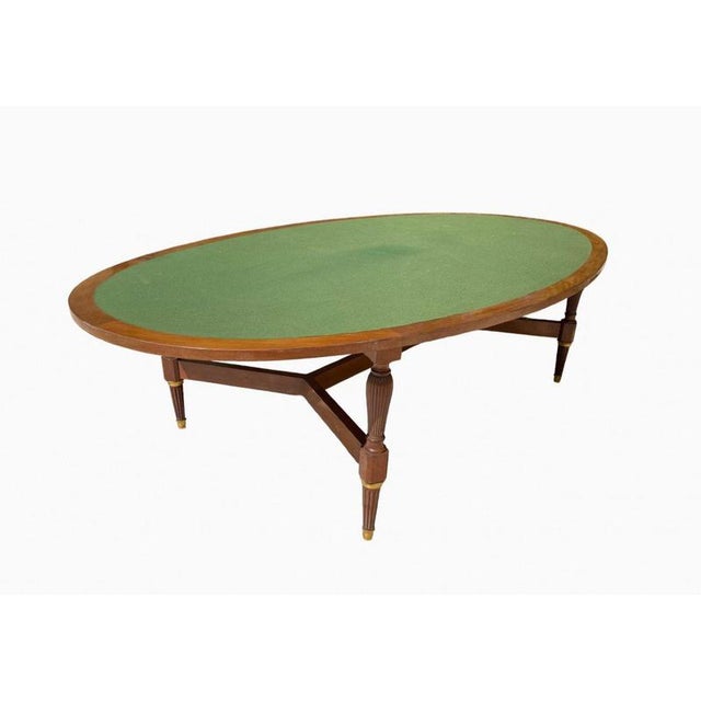 Large Louis XVI Style Mahogany Dining Table For Sale - Image 4 of 9