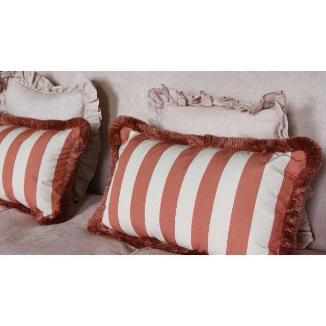 Contemporary Ginger Sonia Stripe Cushion by Ceraudo For Sale - Image 3 of 5