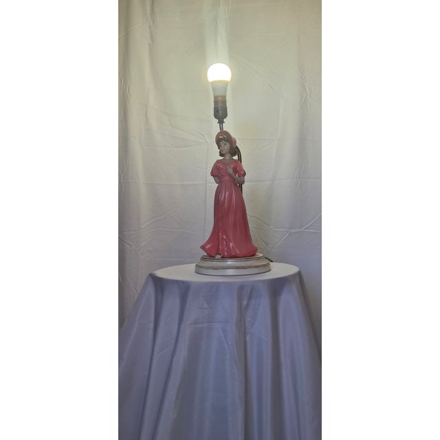 Blue Vintage Pinkie & Blue Boy Figural Table Lamps – Matching Pair For Sale - Image 8 of 17