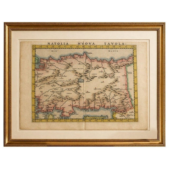 Renaissance Map of Anatolia Nuova Tavola, Italy, 1598 For Sale - Image 10 of 10
