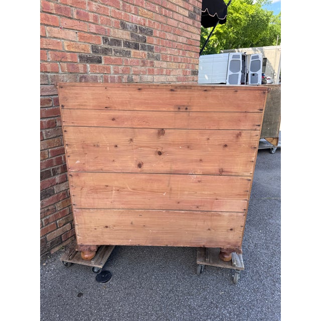 19th Century English Pine Chest of Drawers For Sale - Image 4 of 10