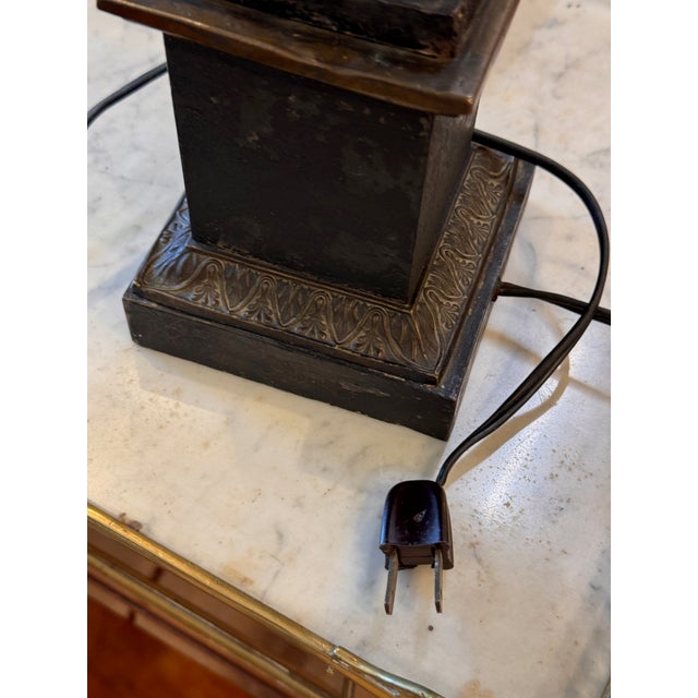 1900s Neoclassical Bouillotte Lamp With Tole Shade For Sale - Image 14 of 14