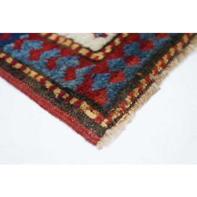 Traditional Antique Caucasian Kazak Rug 5’3” X 8’0" For Sale - Image 3 of 10