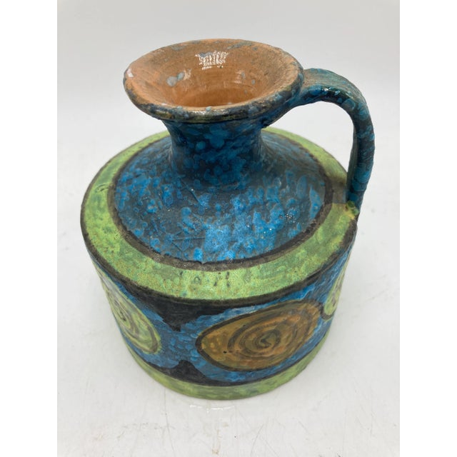 Italian Vintage Italian Pottery Vase For Sale - Image 3 of 8