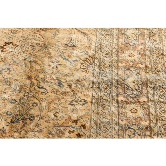 Textile Authentic Early 19th Century Persian Meshad Rug For Sale - Image 7 of 9