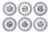 Wedding Series Plates in Porcelain by S.C.Richard, 1890s For Sale
