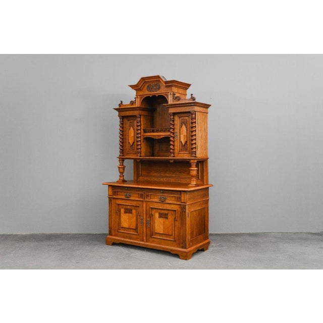 Gründerzeit Oak Buffet, Late 19th Century For Sale - Image 4 of 18