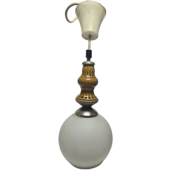 Postmodern Communist Pendant Lamp, Poland, 1970s For Sale - Image 10 of 10