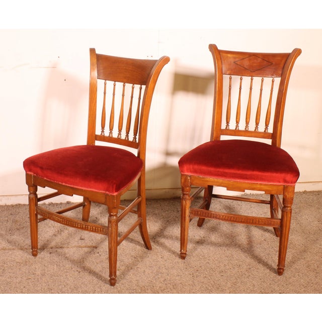 Antique Directoire Dining Chairs, Set of 4 For Sale - Image 10 of 11