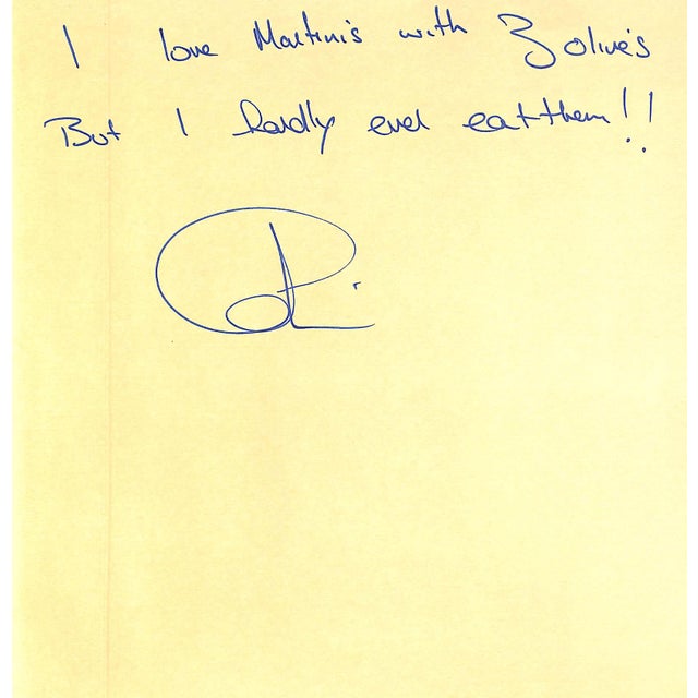 FIELD, Colin Peter Inscribed (ffep): I love martinis with 3 olives, but I hardly ever eat them!! Colin Peter Field (born...