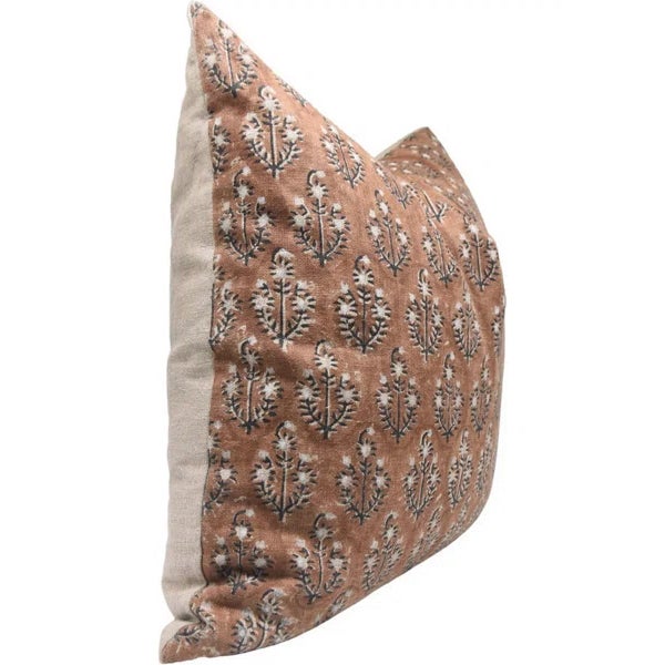 Elevate your décor with this handcrafted Fabdivine pillow cover, made from premium thick linen. Showcasing the Neelgagan...