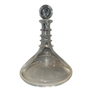 Steuben Glass Ships Decanter, Designed by Donald Pollard For Sale
