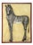 Etiennette Johan, Zebra, 1930s, Mixed Media on Canvas For Sale