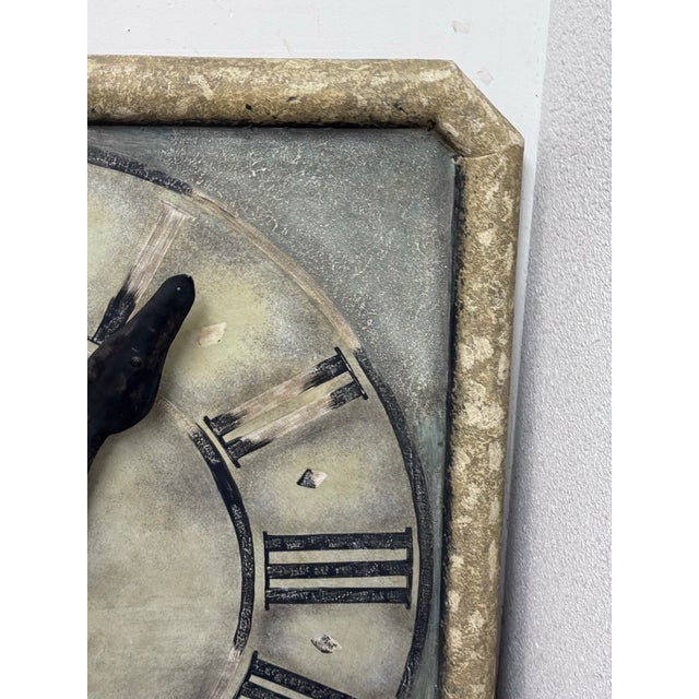 Gray Restoration Hardware Grand Saint Etienne Decorative Wall Clock For Sale - Image 8 of 12