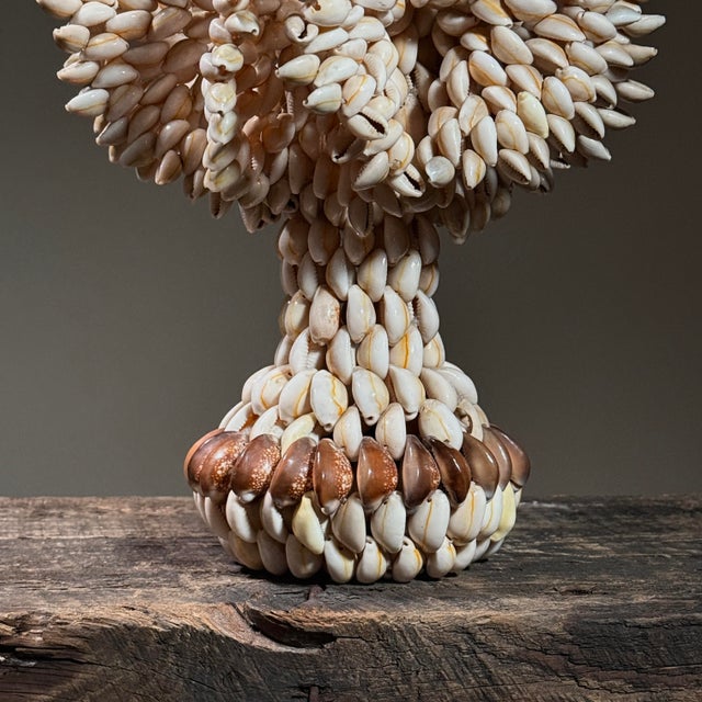 Vintage Folk Art Abstract Cowrie Shell Sculpture For Sale - Image 9 of 9