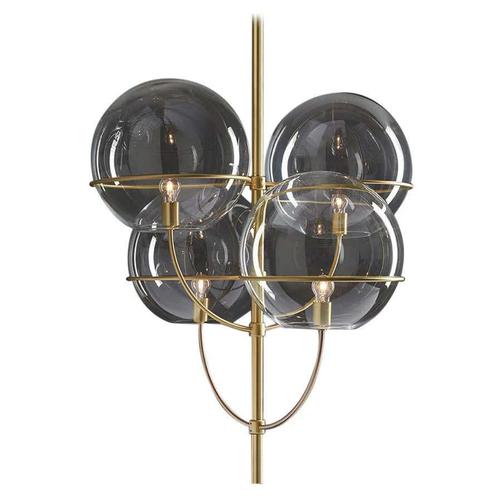 Not Yet Made - Made To Order Satin Gold Lyndon Suspension Lamp with Glass by Vico Magistretti for Oluce For Sale - Image 5 of 7